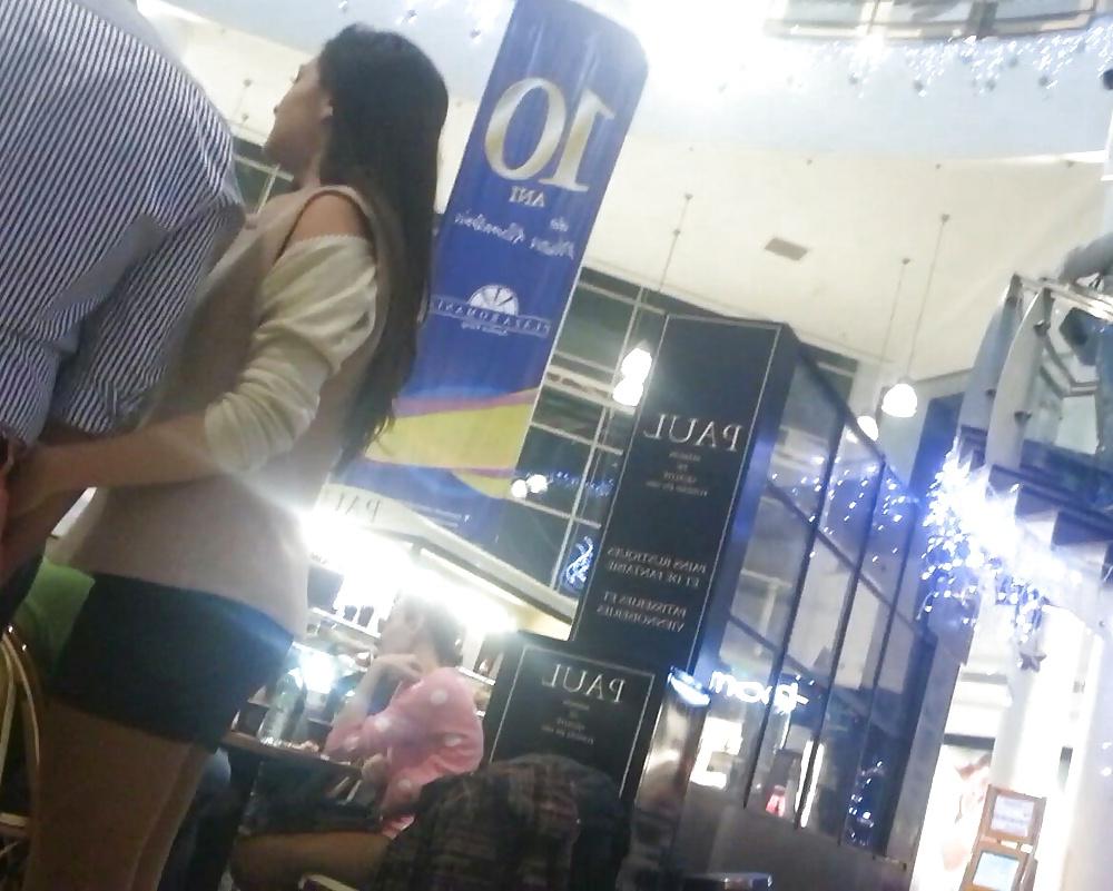 13P Spy mini skirt sexy teens in mall romanian