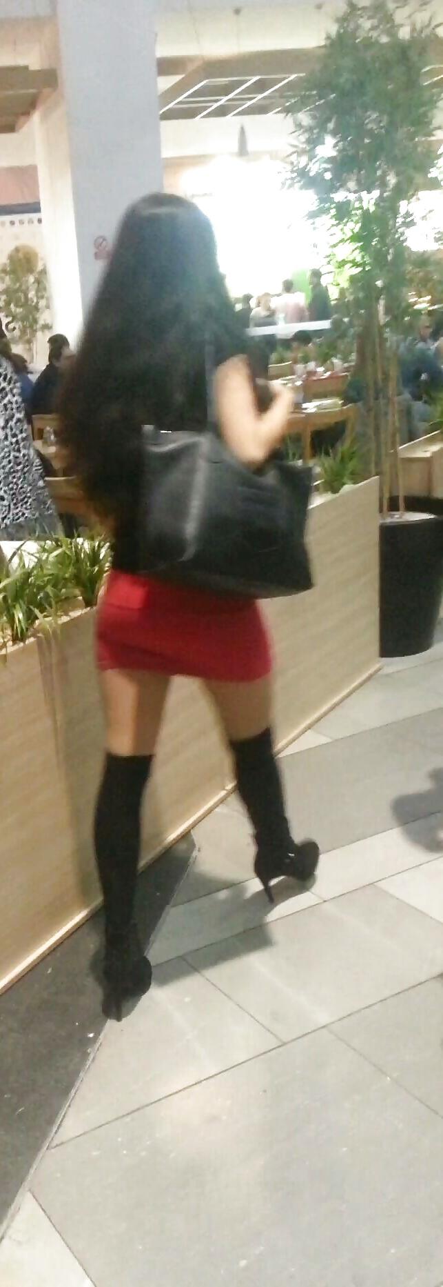 13P Spy mini skirt sexy teens in mall romanian