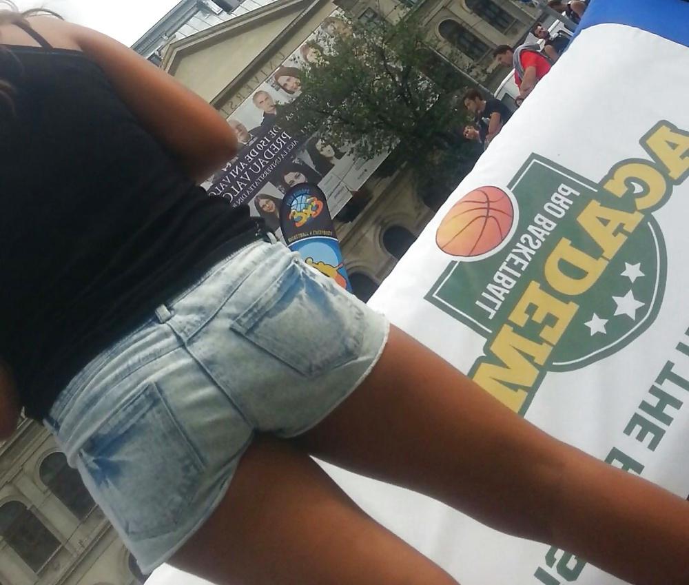 13P Spy sexy hot teens ass jeans shorts romanian