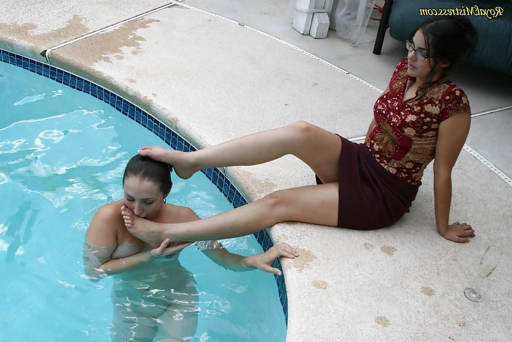 25P Foot lesbians - mistress and slave