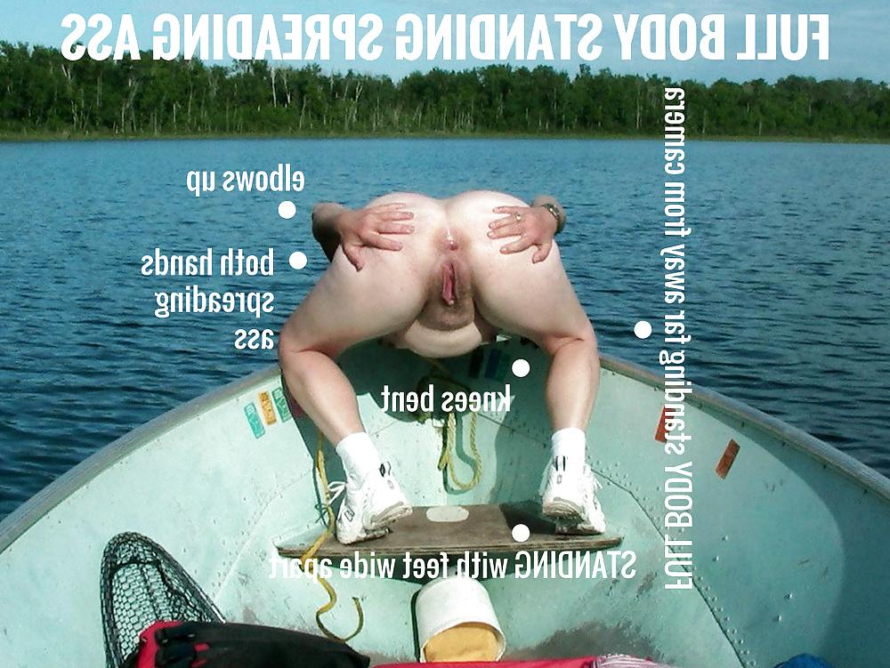 25P How to take a FULL BODY standing spreading ass photo