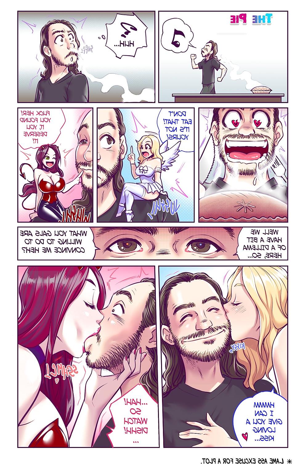 9P Cartoons porn XXX: The Pie. Eat or not eat?