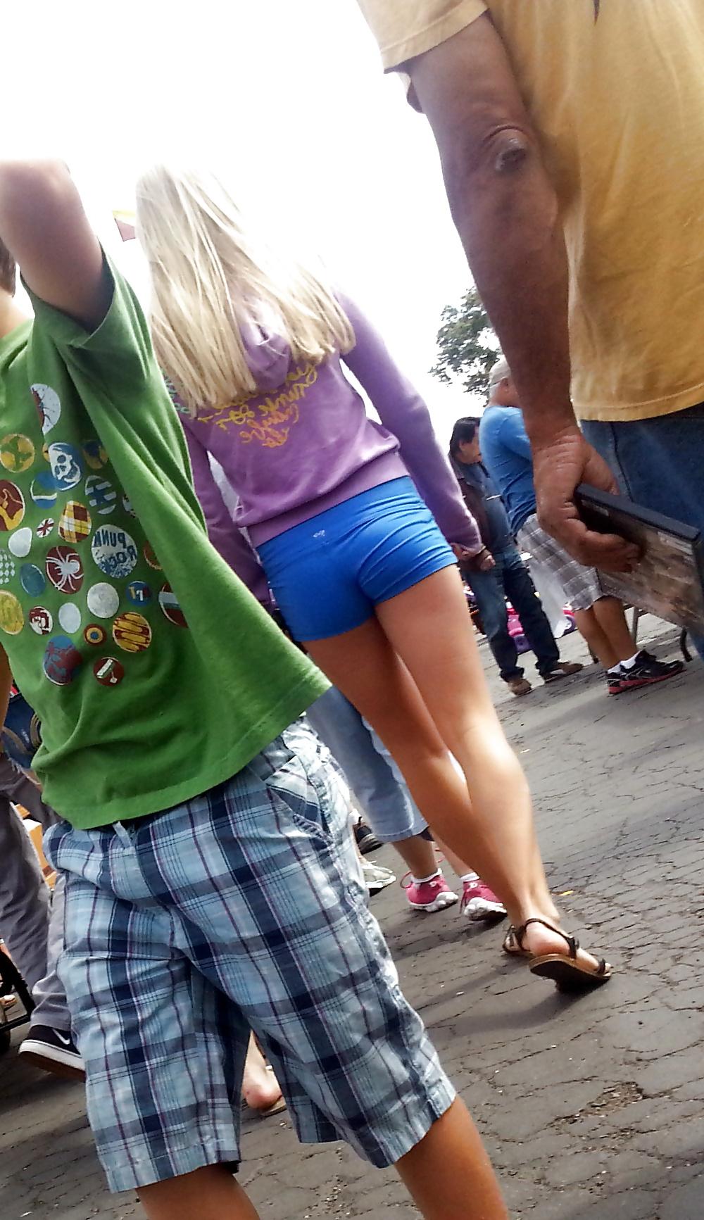 13P Teens in short shorts