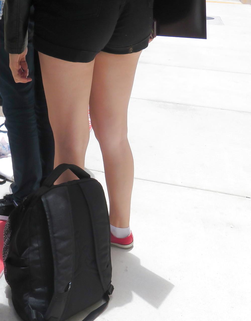 13P Teens in short shorts