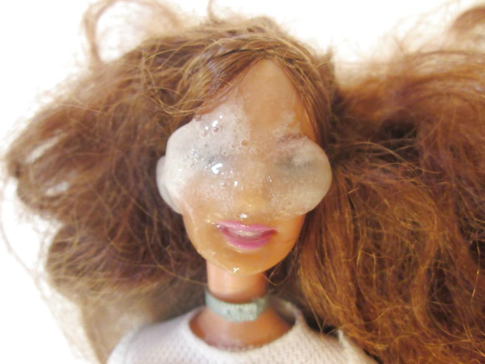 10P Brunette hottie doll facial