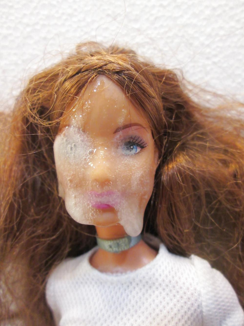 10P Brunette hottie doll facial