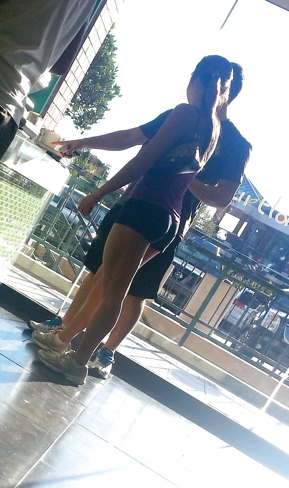 10P Tight ass tiny shorts