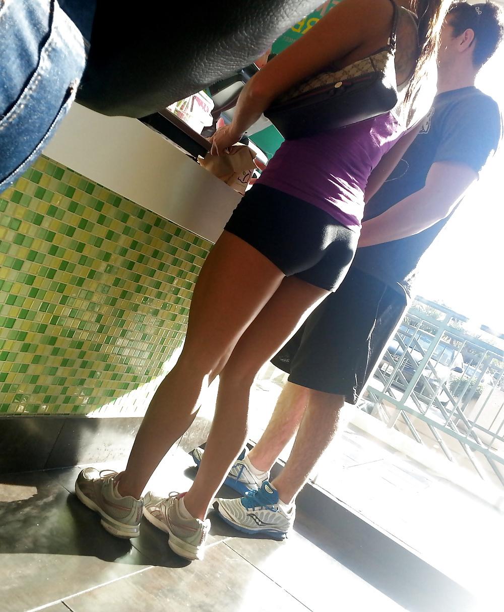 10P Tight ass tiny shorts