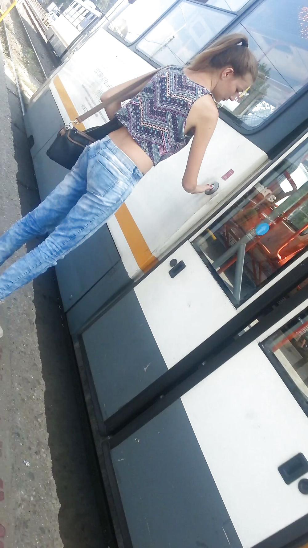 9P Spy sexy teens ass in station romanian