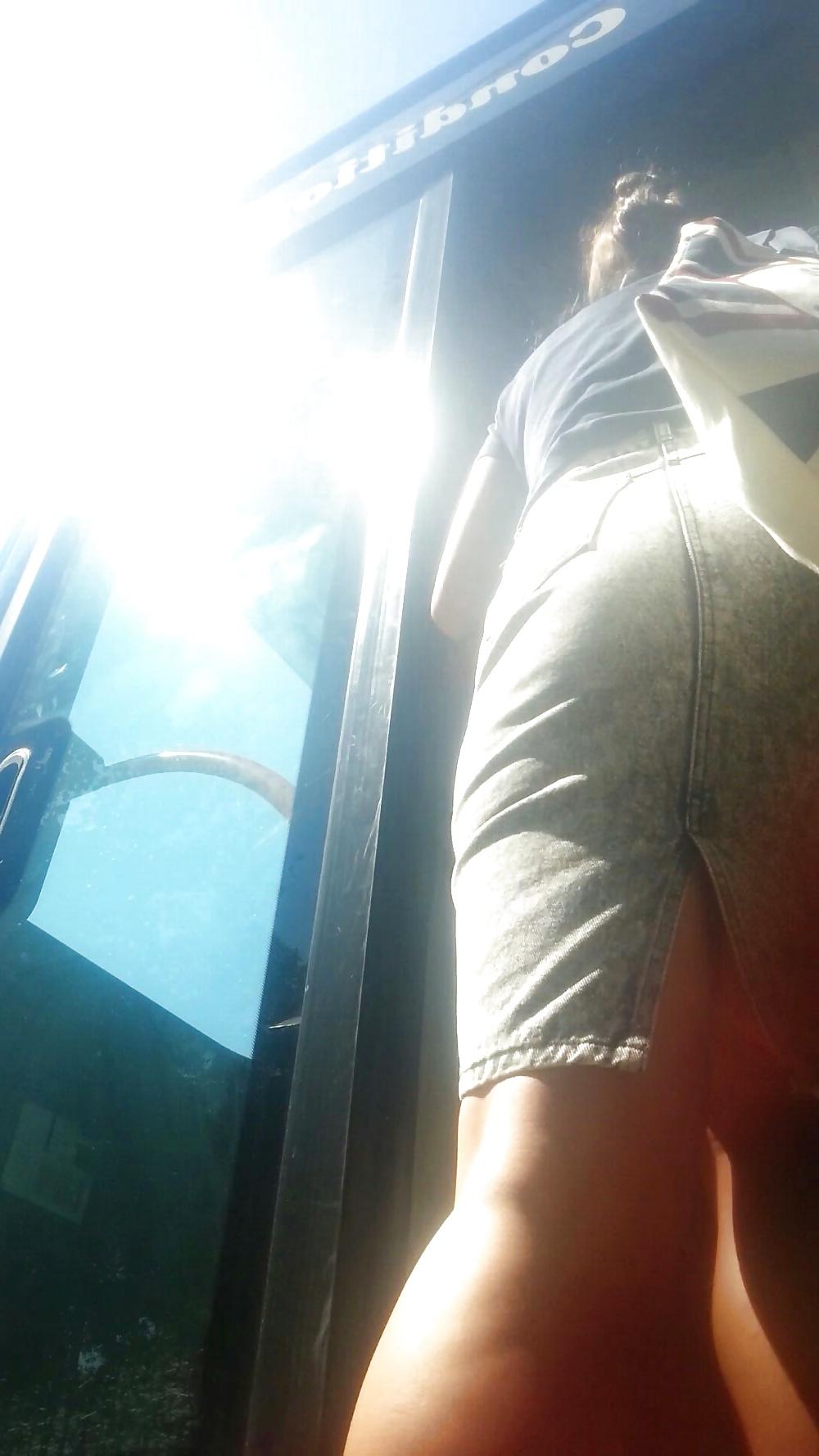 7P Spy sexy teens skirt and feet romanian