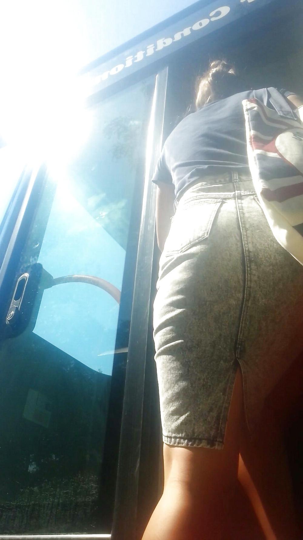 7P Spy sexy teens skirt and feet romanian