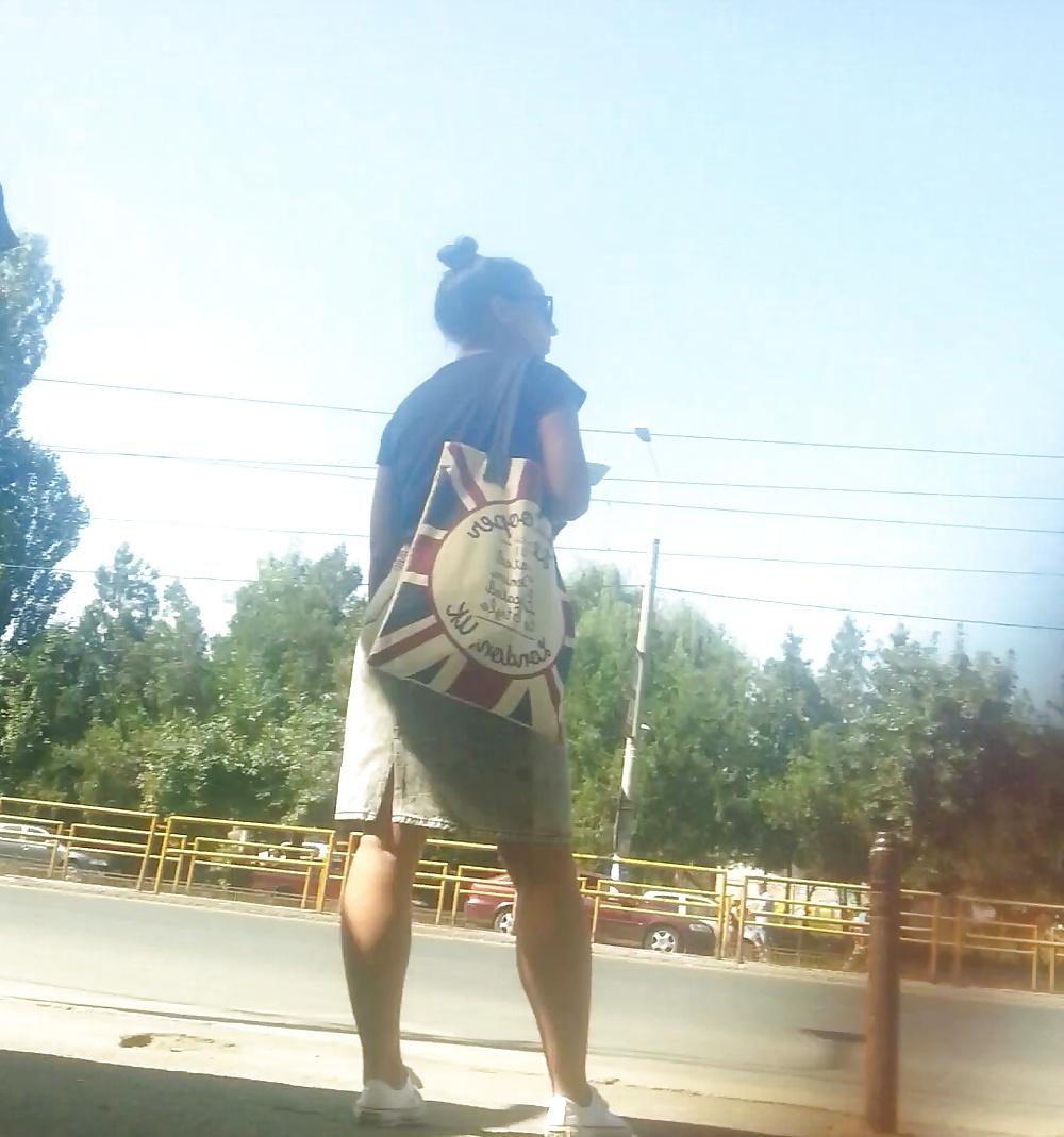 7P Spy sexy teens skirt and feet romanian