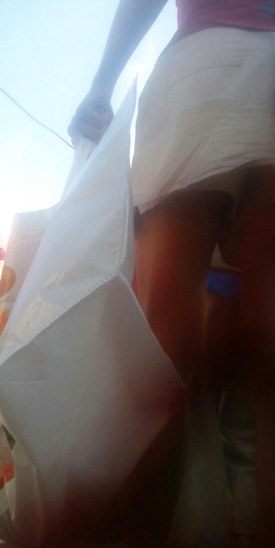 10P Spy sexy mature skirt and feet romanian