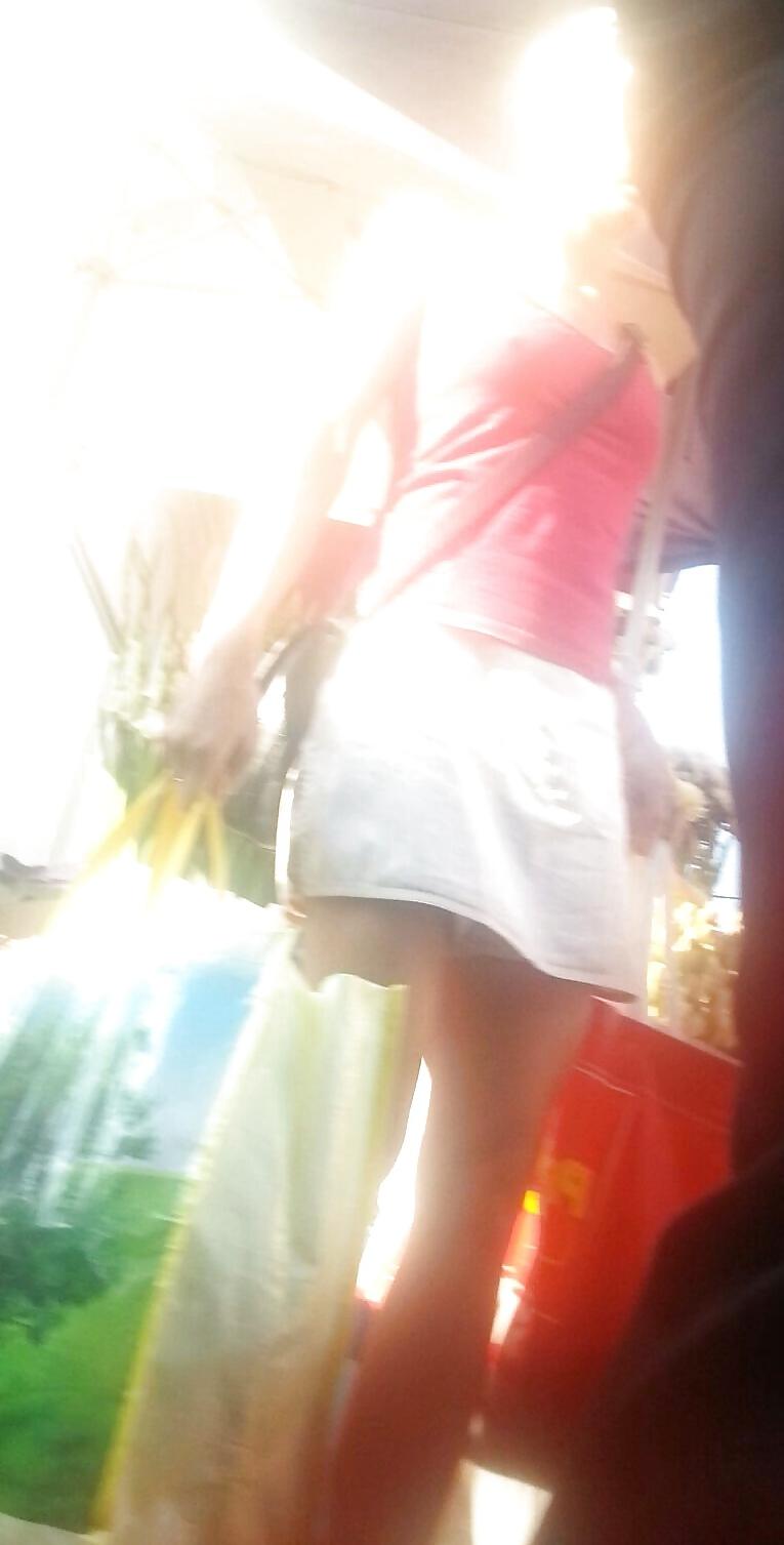 10P Spy sexy mature skirt and feet romanian