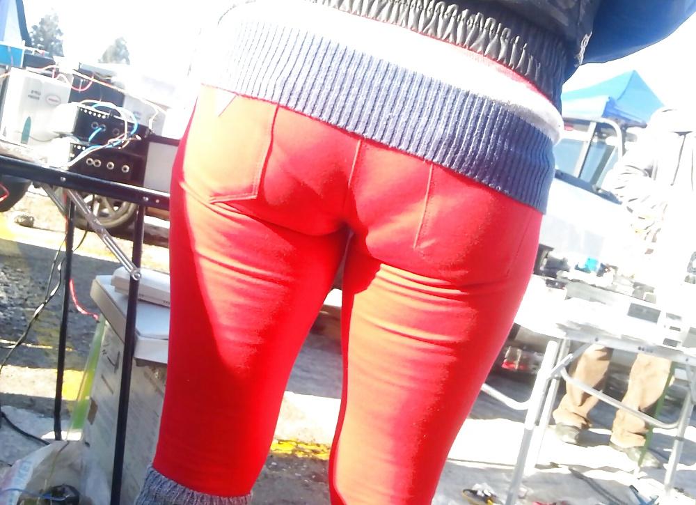 8P Spy sexy jeans red mature romanian