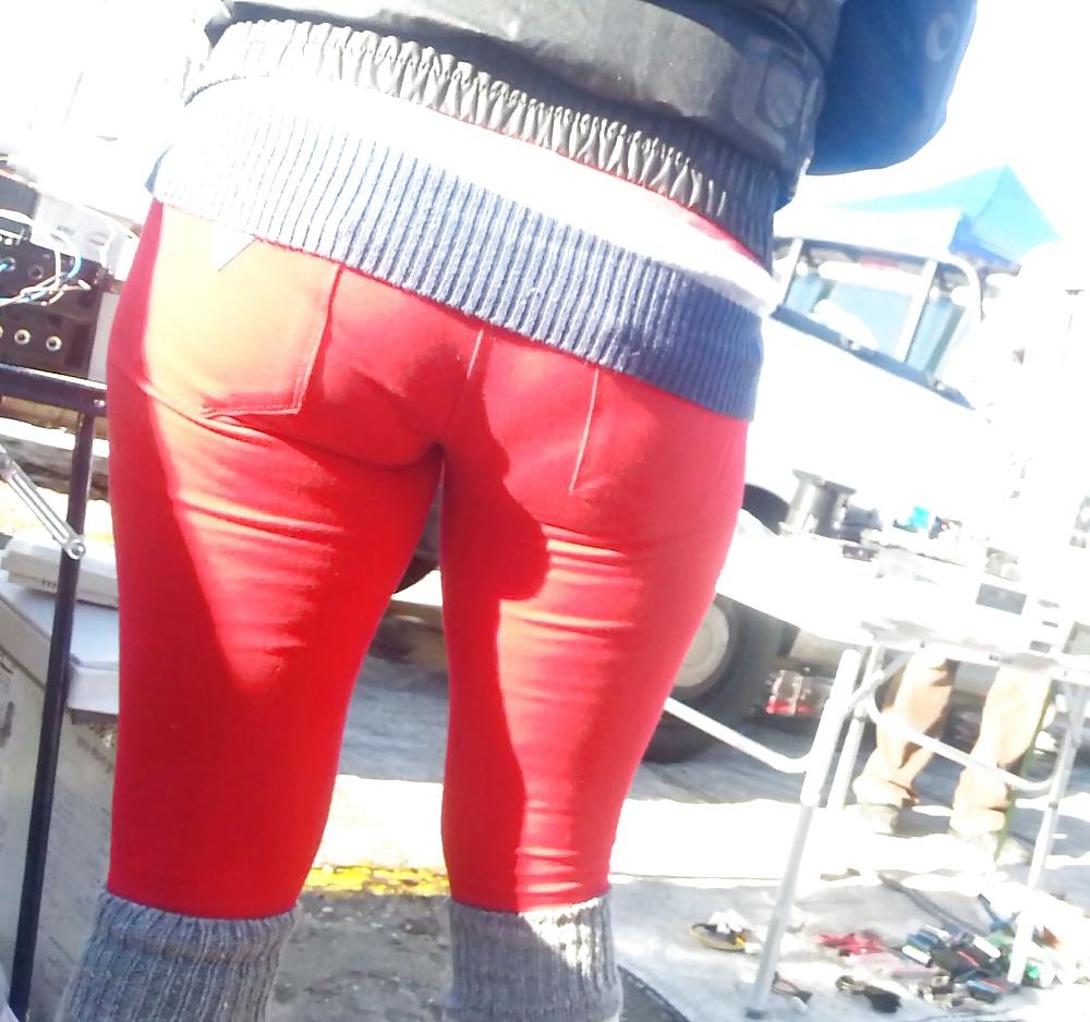 8P Spy sexy jeans red mature romanian