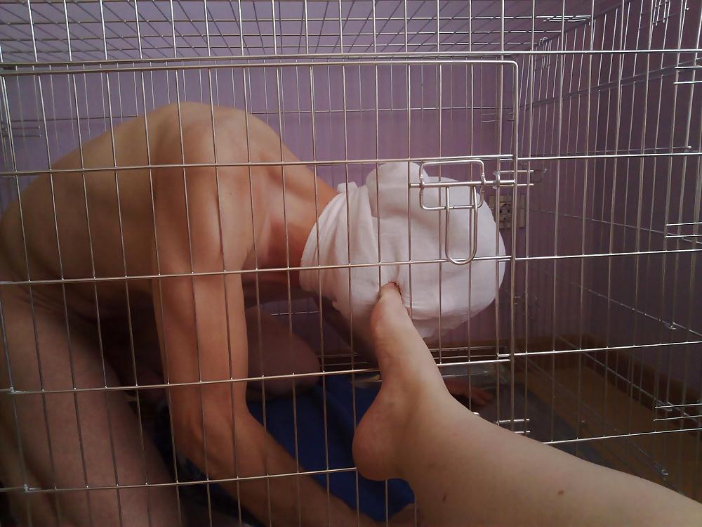 11P Slave in cage