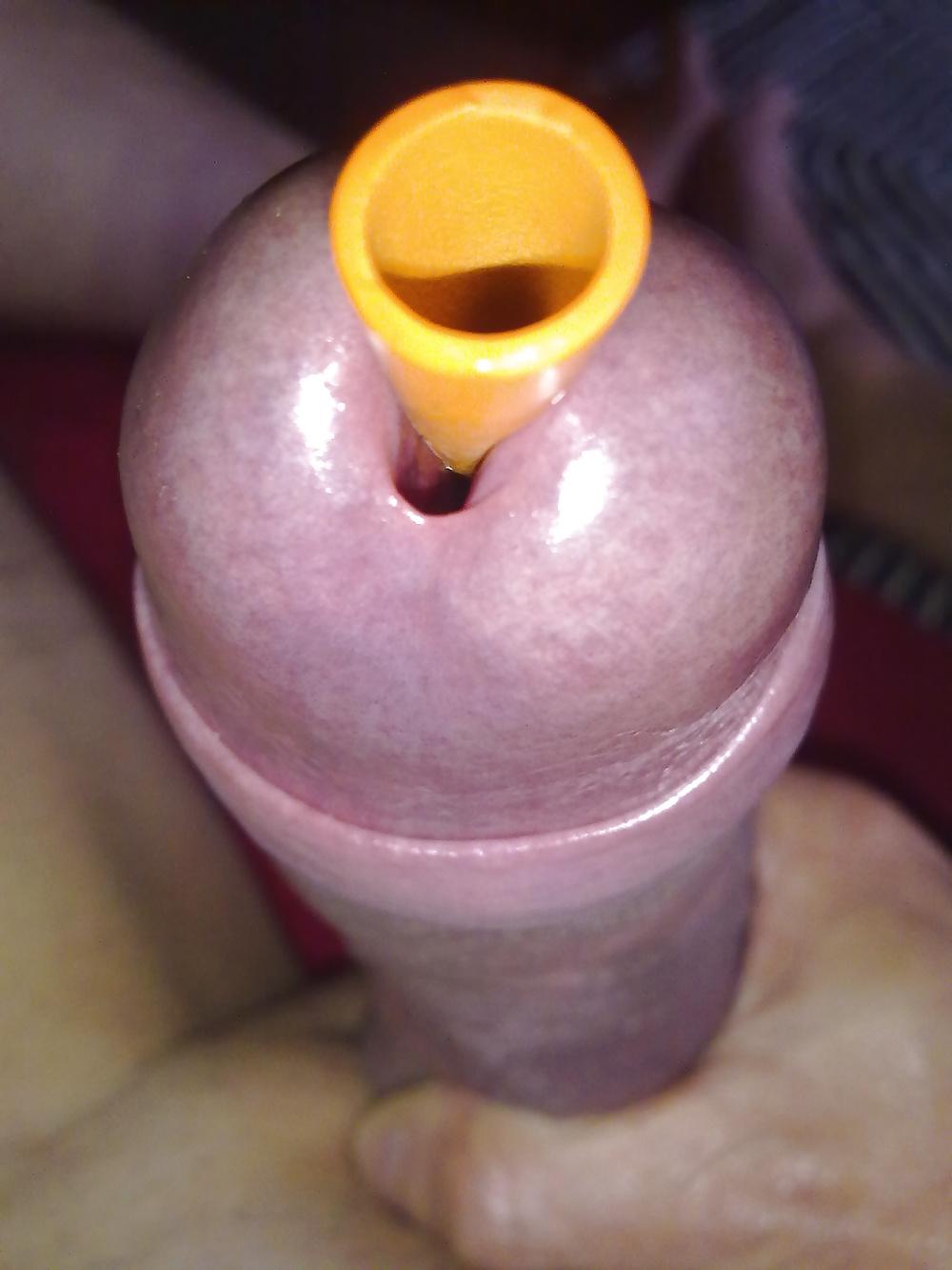 25P CloseUps of My Stretched-Open Cock Slit: Down The Glans