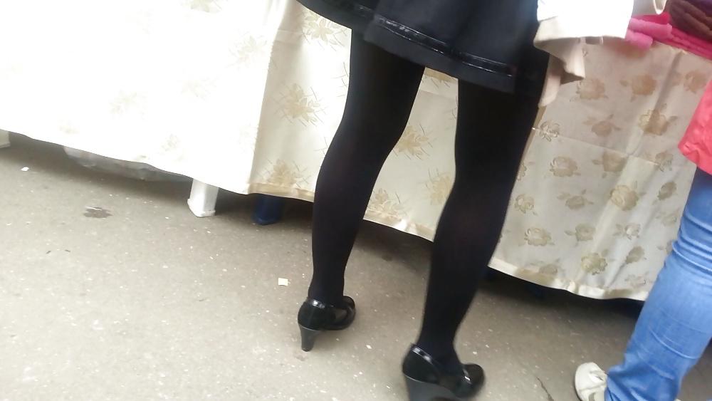 25P Spy sexy teens and mature nylon romanian