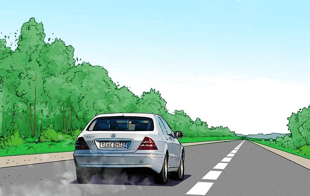 12P White panties 28:Comix hitch hiker.