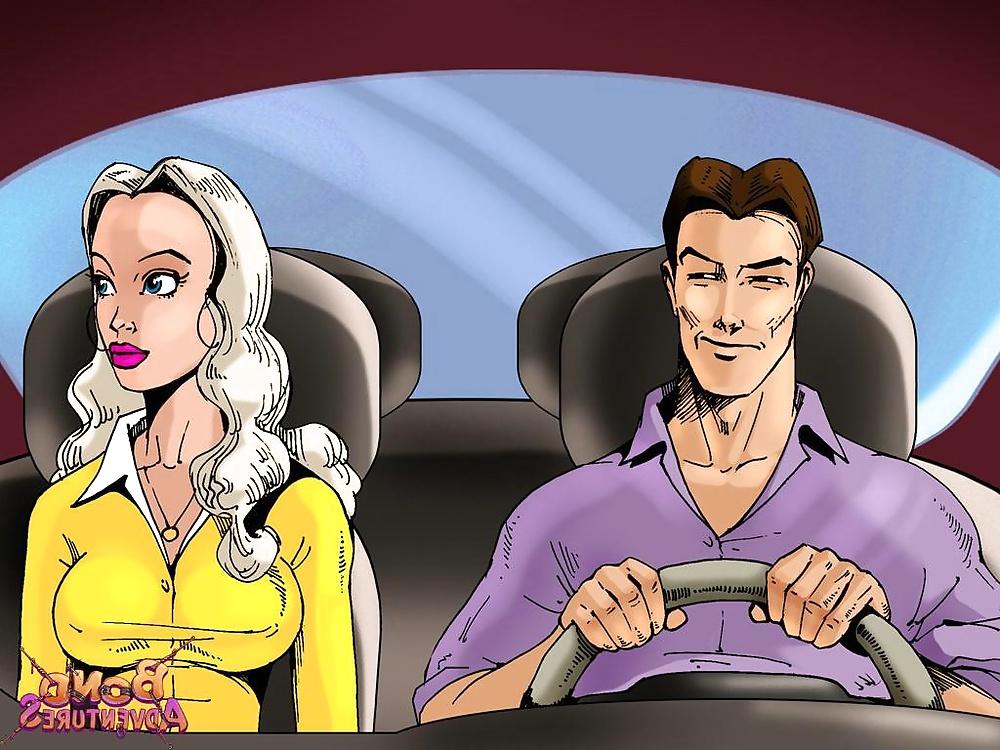 12P White panties 28:Comix hitch hiker.