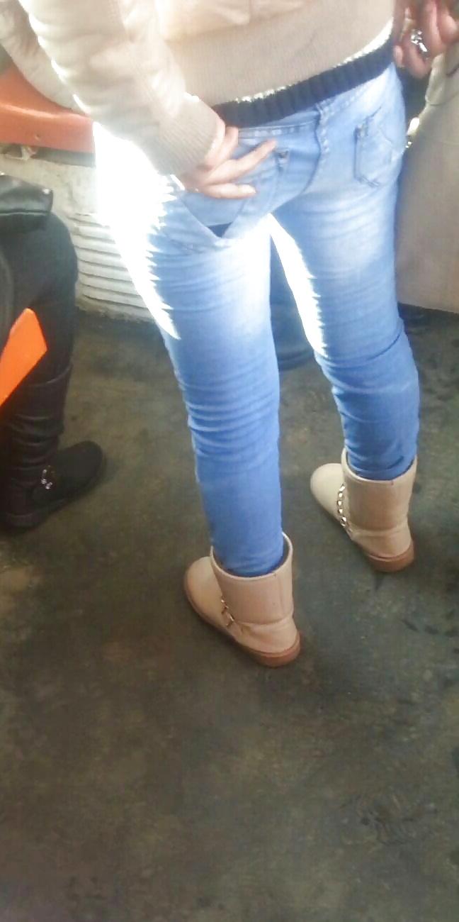 14P Spy sexy girl teens ass in tram romanian