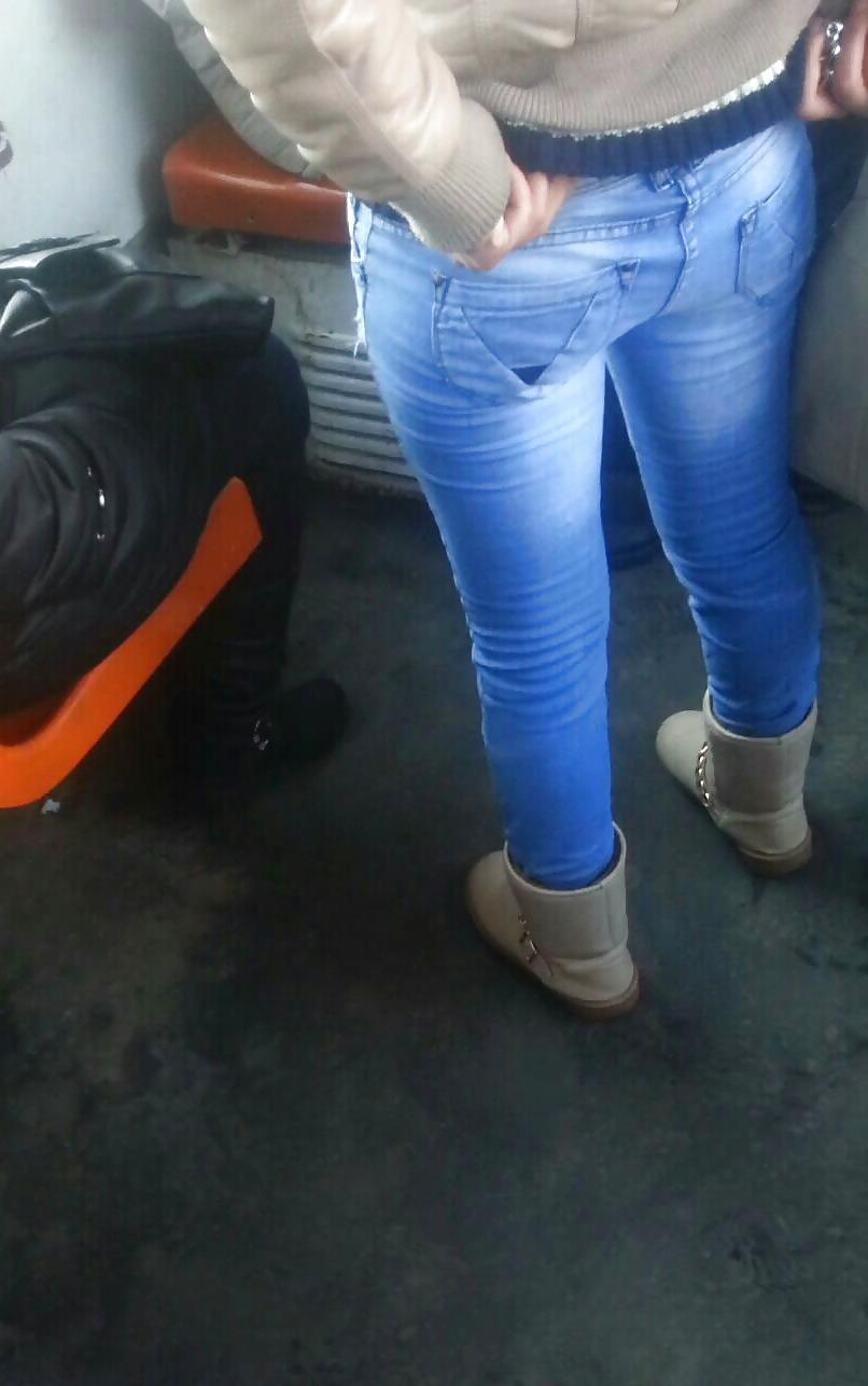 14P Spy sexy girl teens ass in tram romanian