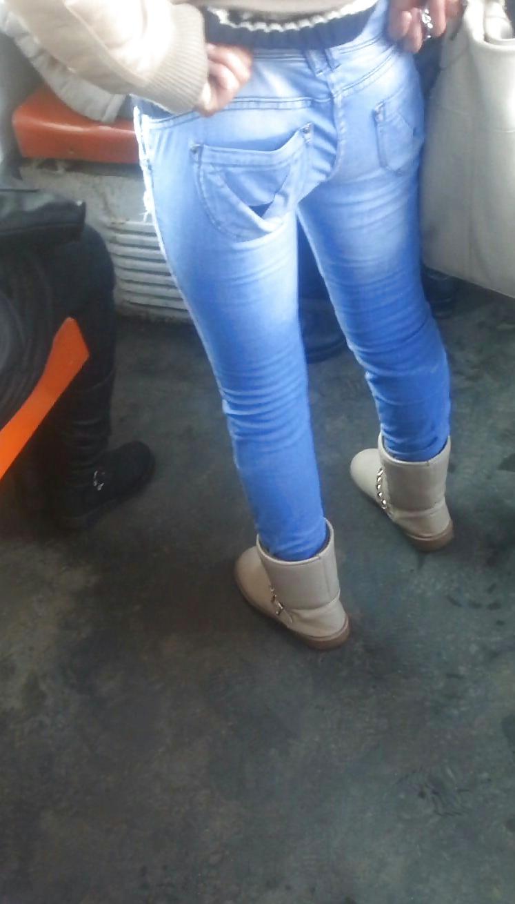 14P Spy sexy girl teens ass in tram romanian