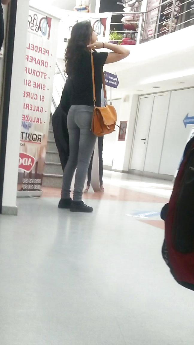 25P Spy sexy ass teens and mature in store, supermarket romanian