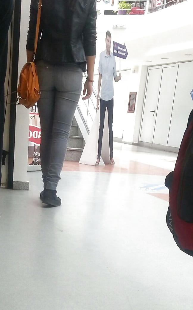 25P Spy sexy ass teens and mature in store, supermarket romanian