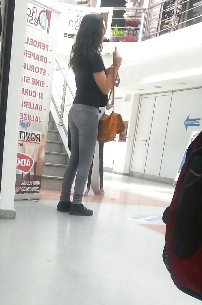 25P Spy sexy ass teens and mature in store, supermarket romanian