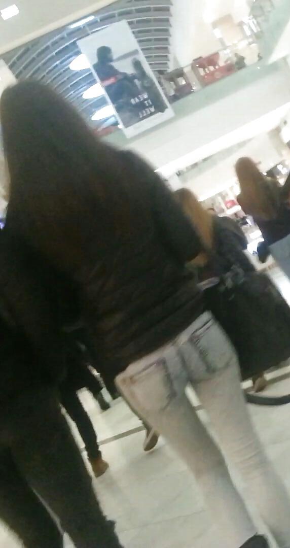 25P Spy sexy ass teens and mature in store, supermarket romanian