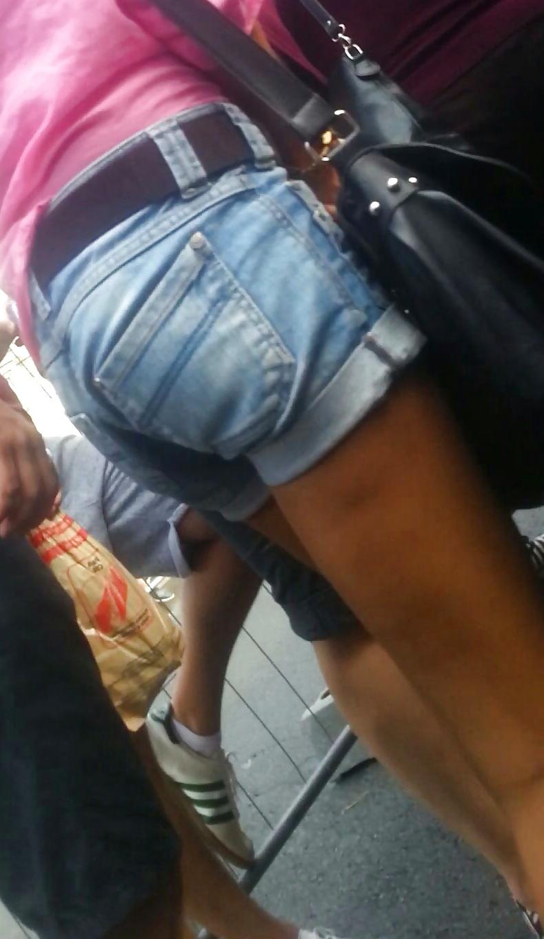 25P Spy sexy teens jeans shorts romanian