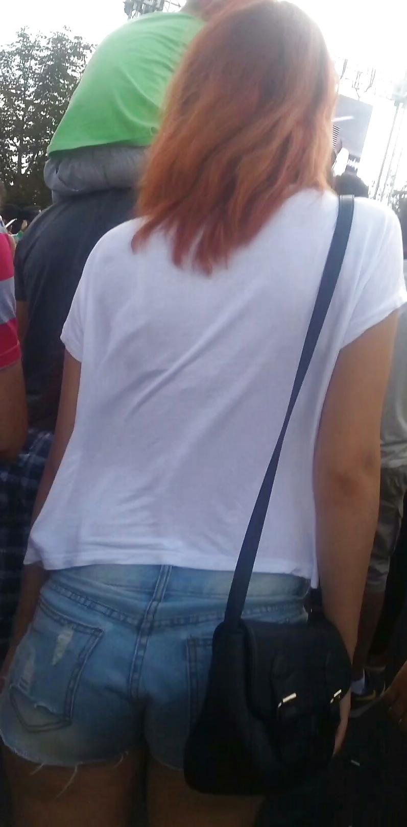 25P Spy sexy teens jeans shorts romanian