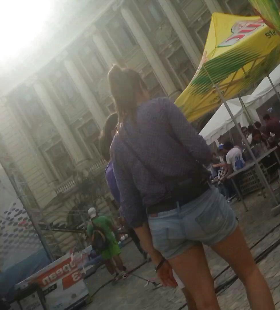 25P Spy sexy teens jeans shorts romanian