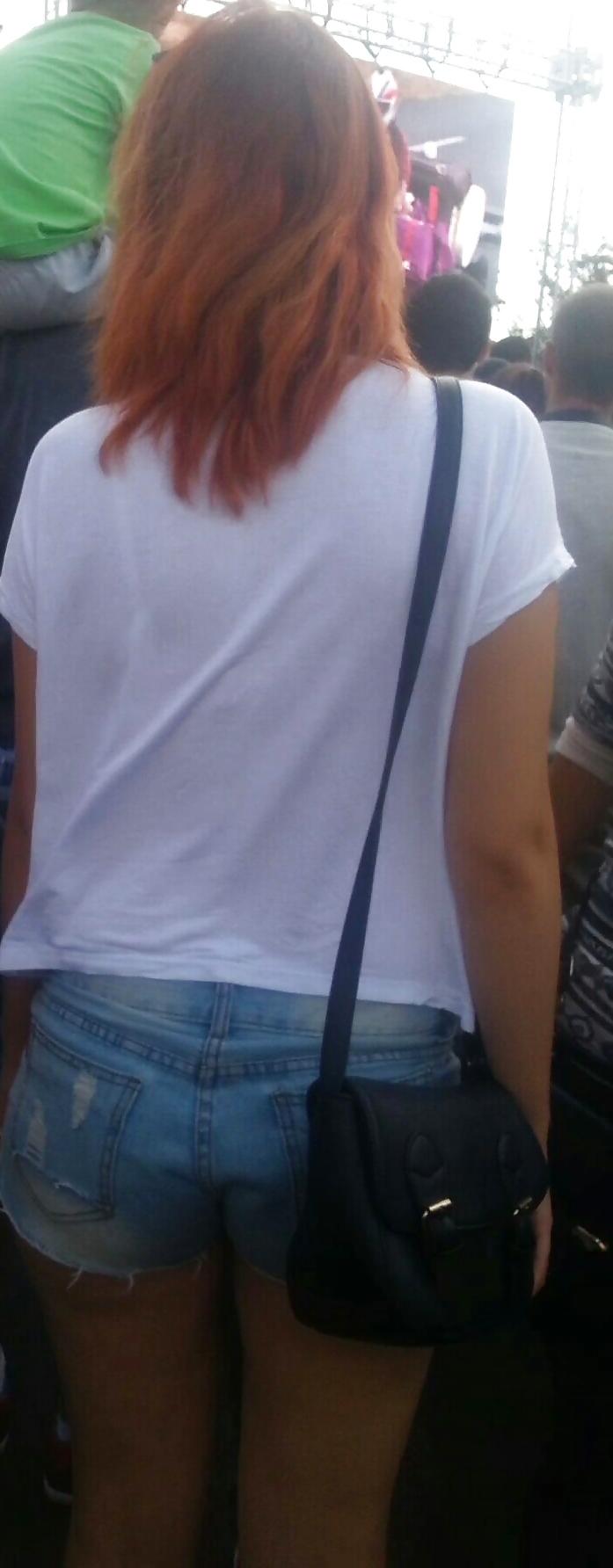 25P Spy sexy teens jeans shorts romanian