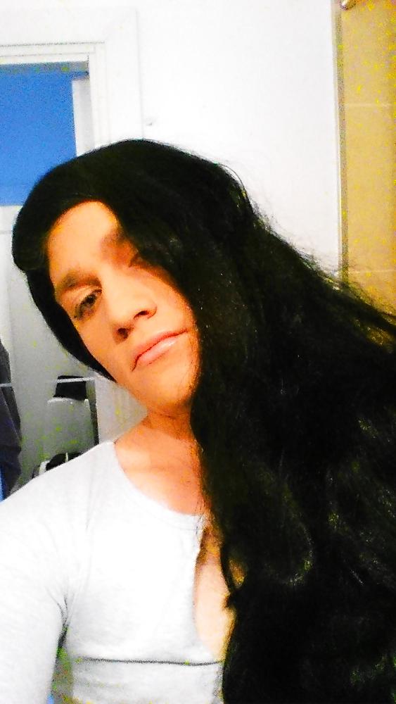 5P I love my hair and high heels 