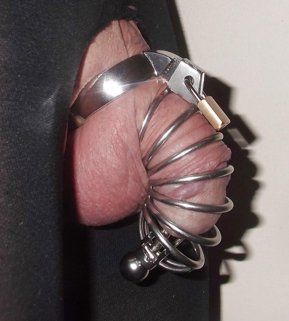 25P Claires first chastity cage