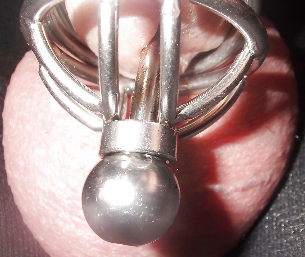 25P Claires first chastity cage