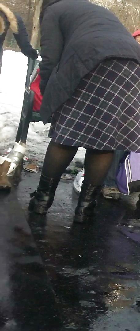 25P Spy sexy women nylon romanian