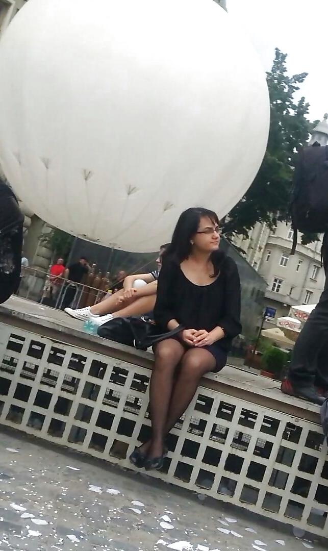 25P Spy sexy women nylon romanian