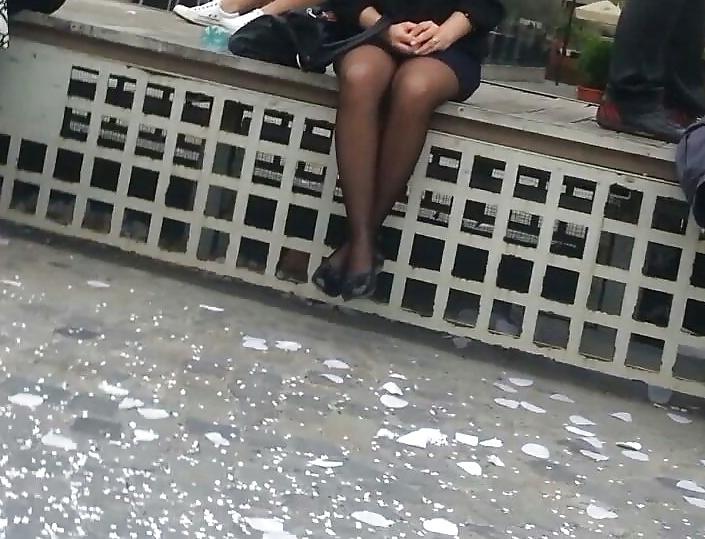 25P Spy sexy women nylon romanian