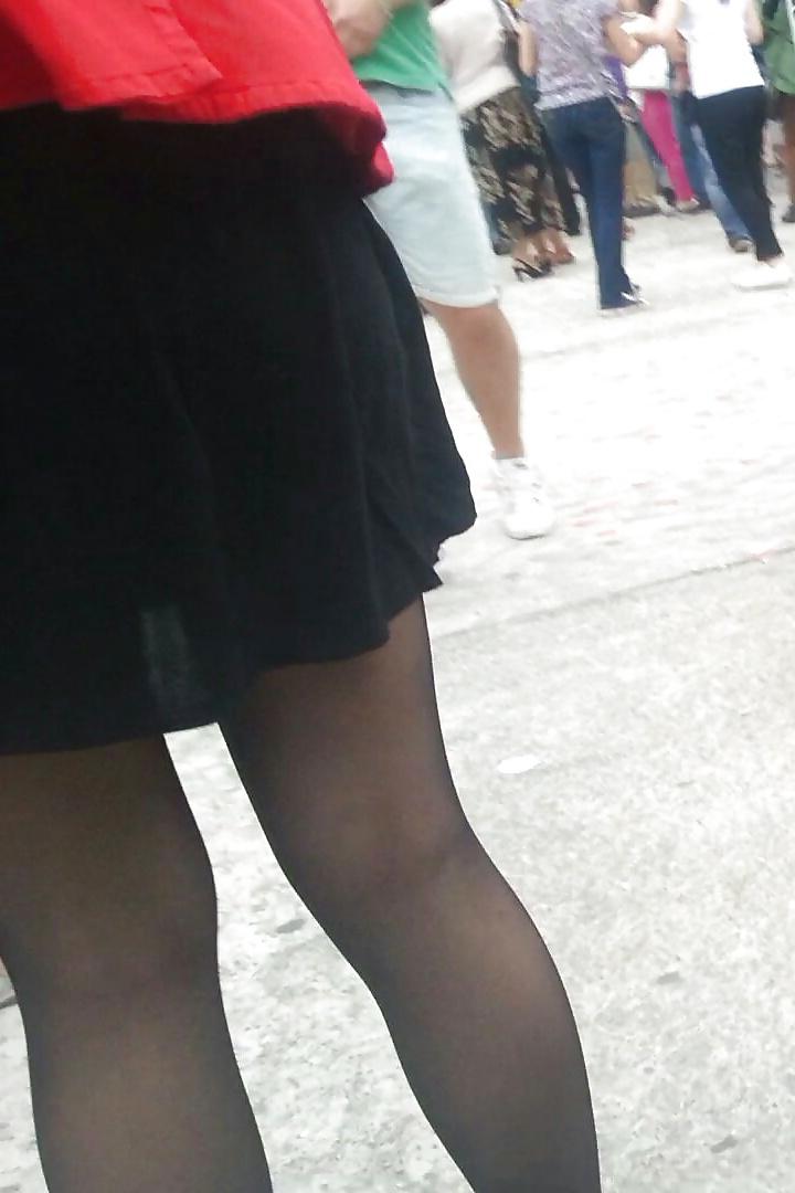 25P Spy sexy women nylon romanian