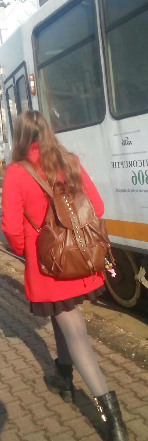 25P Spy sexy women nylon romanian