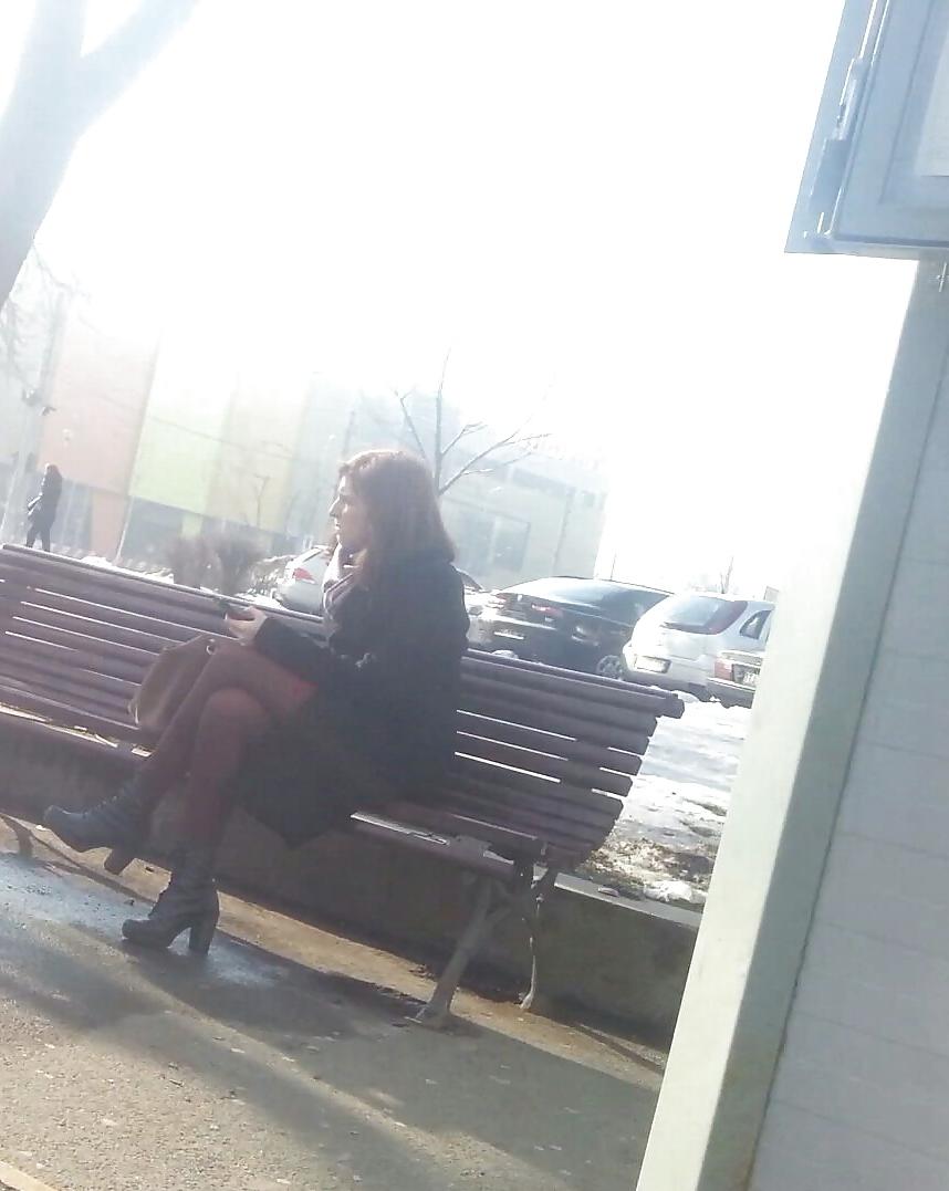 25P Spy sexy women nylon romanian