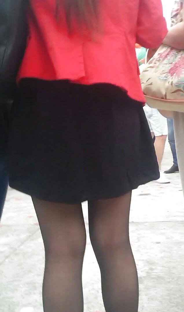 25P Spy sexy women nylon romanian