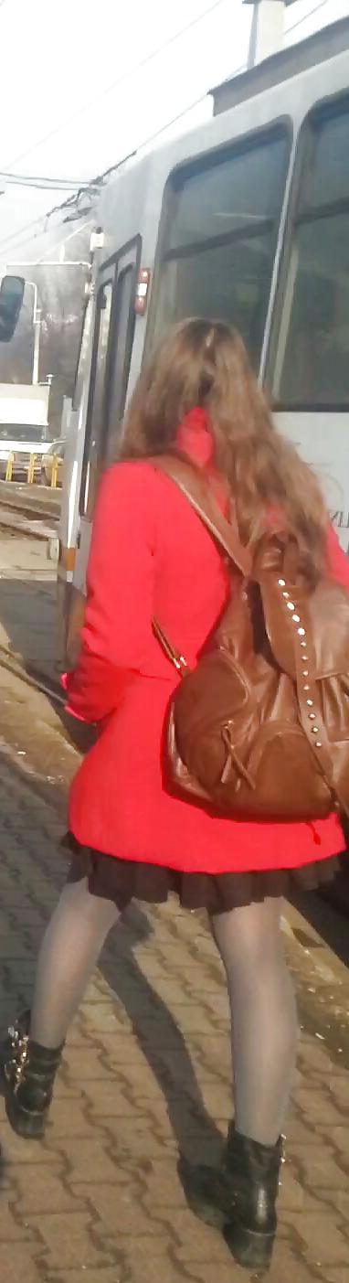 25P Spy sexy women nylon romanian