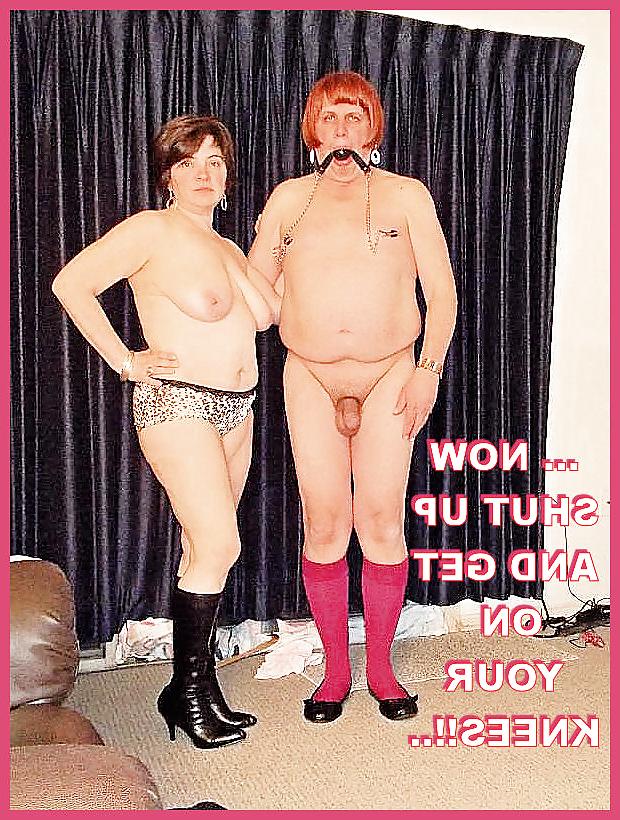 25P Wife of a sissy and sissy hubby captions