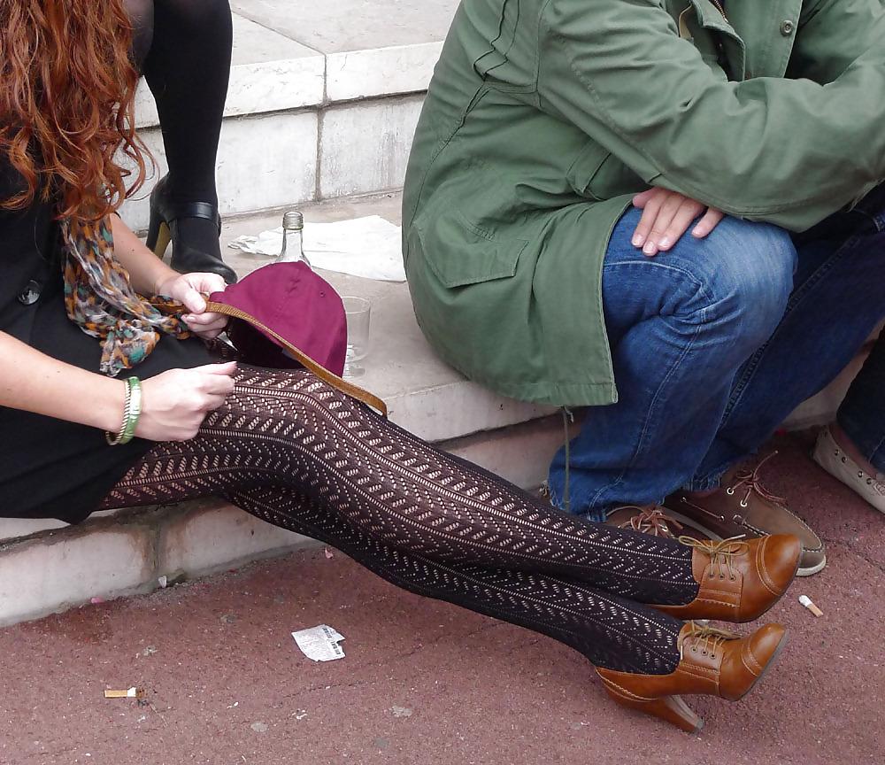 15P For my friends upskirt pantyhose and close pictures
