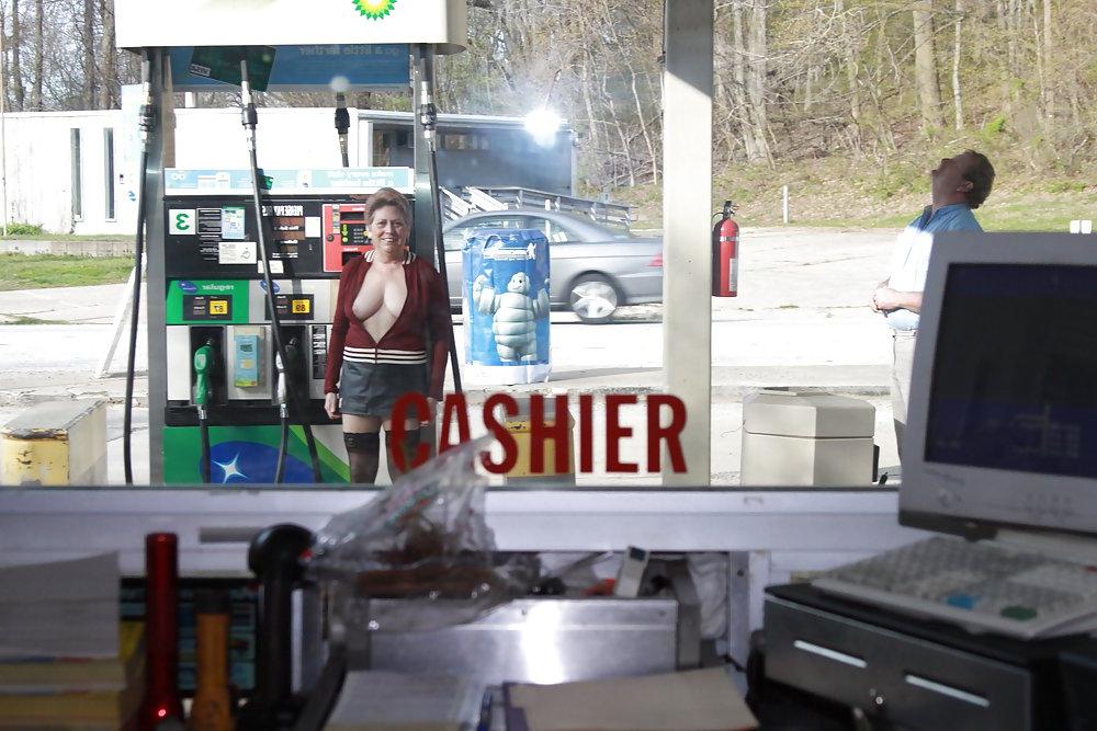 15P Flashing Outside and at the Gas Station